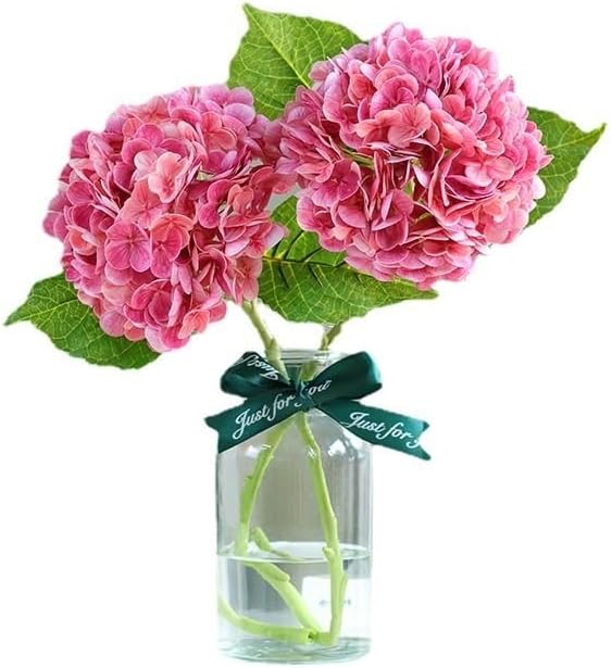 Cream Hydrangea Artificial Bouquet for Living Room Table Decoration