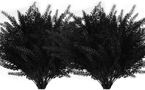 RECUTMS 12 Pcs Artificial Lavender Bouquets UV Resistant Fake Flowers for Home Decor