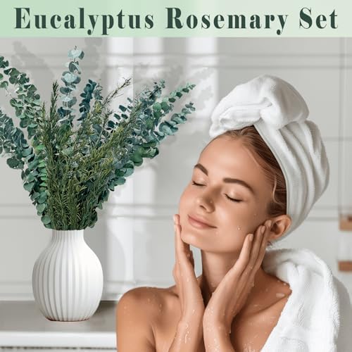 Andekas Dried Eucalyptus Rosemary Set for Shower and Home Decor
