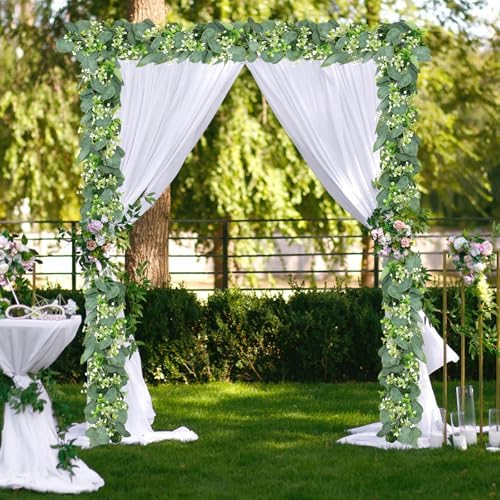 SOMYTING Eucalyptus Garland 2 Pack 59FT Artificial Decor