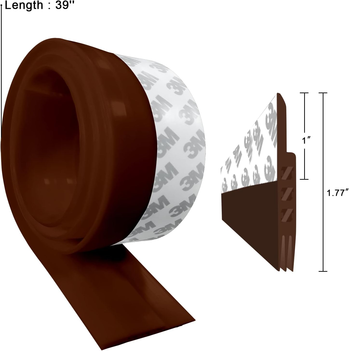 Pehoto Door Draft Stopper 39 Heat Resistant Seal