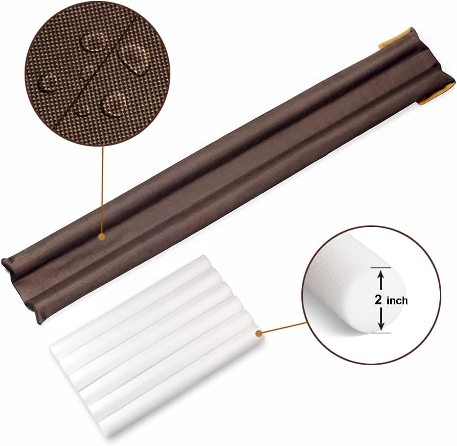 Waterproof Twin Door Draft Stopper 30 to 36 Inches Adjustable