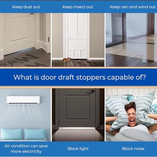 Generic Door Draft Stopper for Energy Efficiency and Noise Reduction