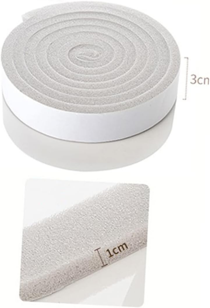 ULTECHNOVO Door Draft Stopper Under Door Sponge Seal Strip Soundproof Bottom Sticker Weatherproof Sealer