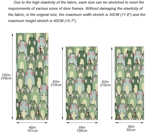Susiyo Cute Chubby Frog Halloween Door Cover