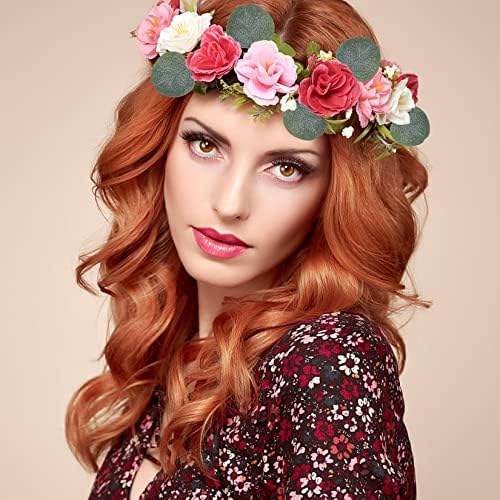 Meiliy 300pcs Eucalyptus Leaves Artificial Greenery for DIY Wreaths and Decorations