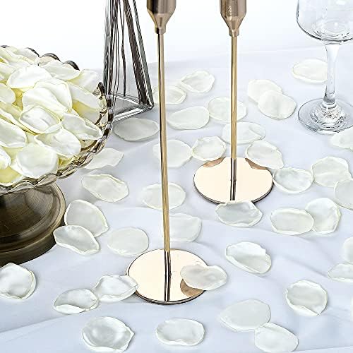 Artificial Ivory White Rose Petals 300pcs Reusable Silk Petals for Wedding Decor