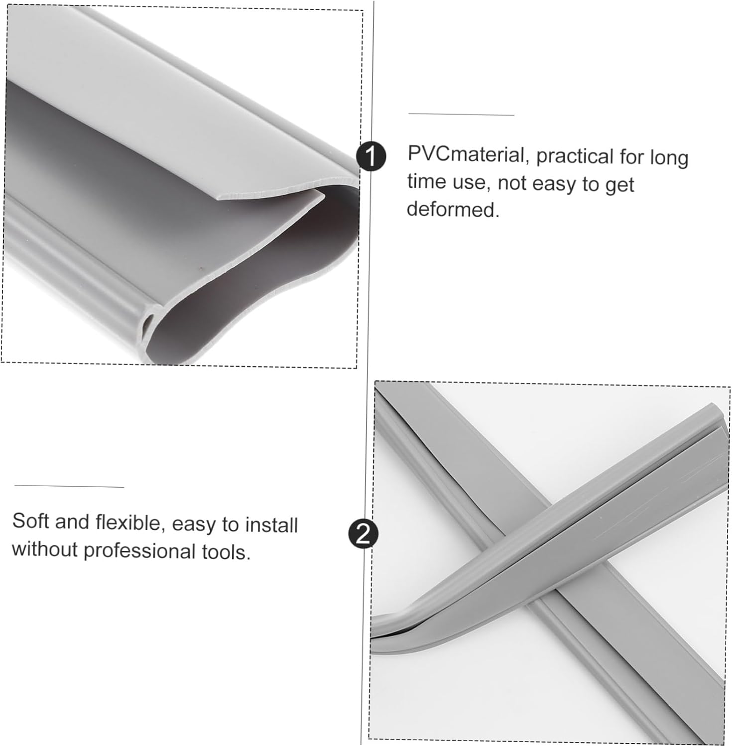 DIYEAH Door Gap Filler Weather Stripping Noise Blocker Seam Seal Strip Easy to Clean