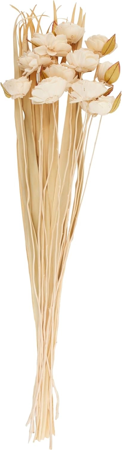 Deco 79 Dried Cream Foliage Decor 10x10x49