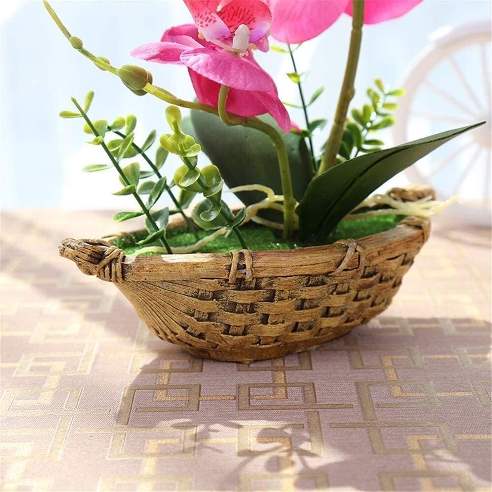 Artificial Flowers Flocked Bundle for Home Office Wedding Decor