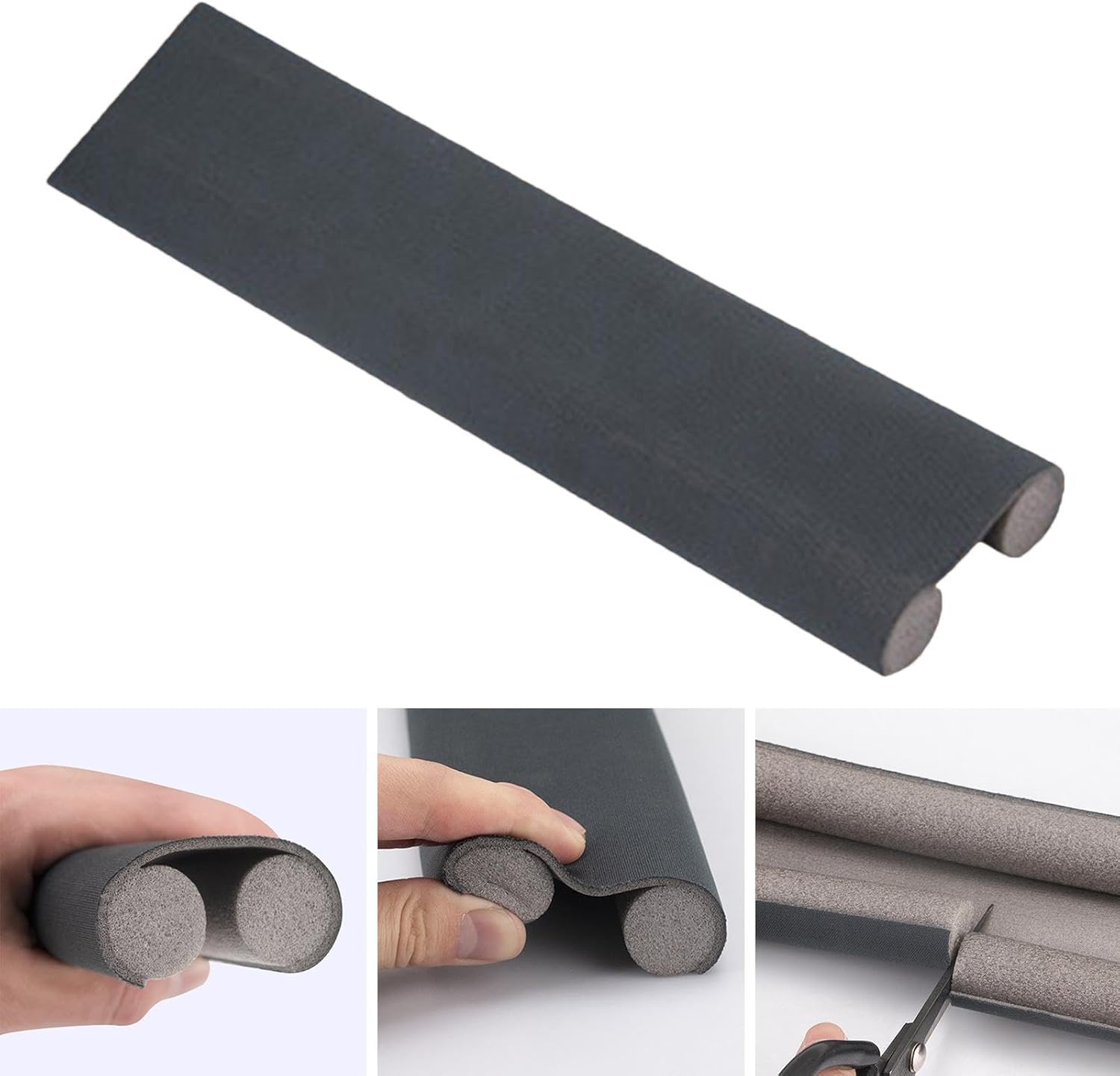 Door Draft Stopper for Bottom of Door Weather Stripping Windproof Blocker