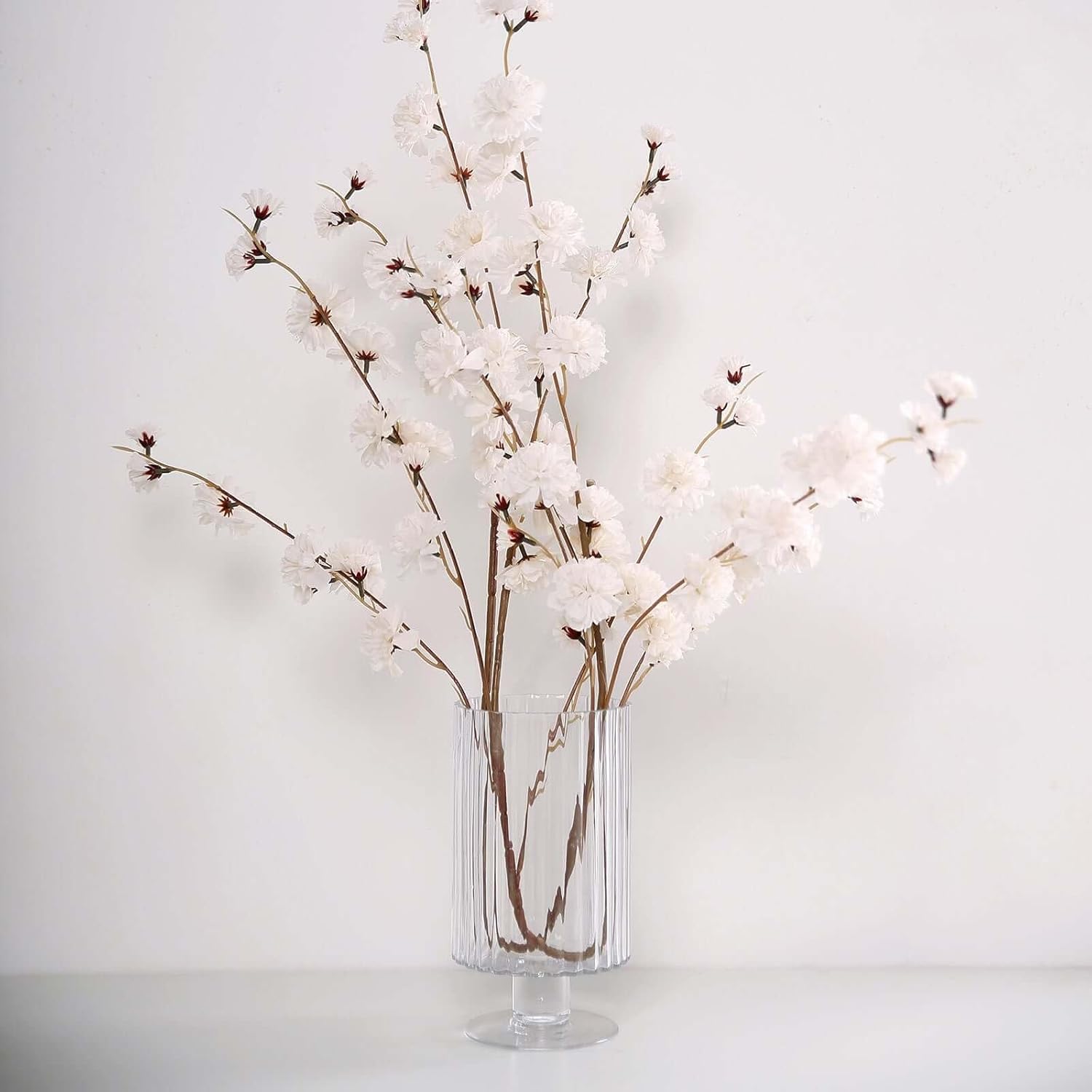 Efavormart 2 Branches - 42 Ivory Carnation Flower Spray