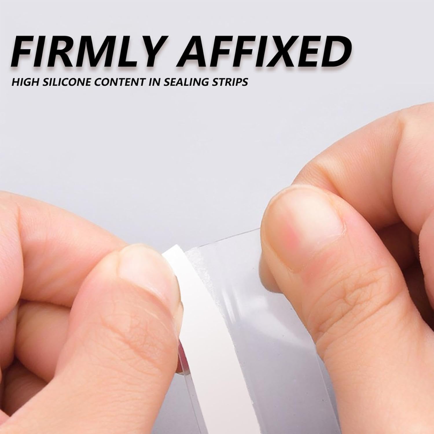 118 Inch Clear Silicone Door Seal Strip for Bathrooms and Doors