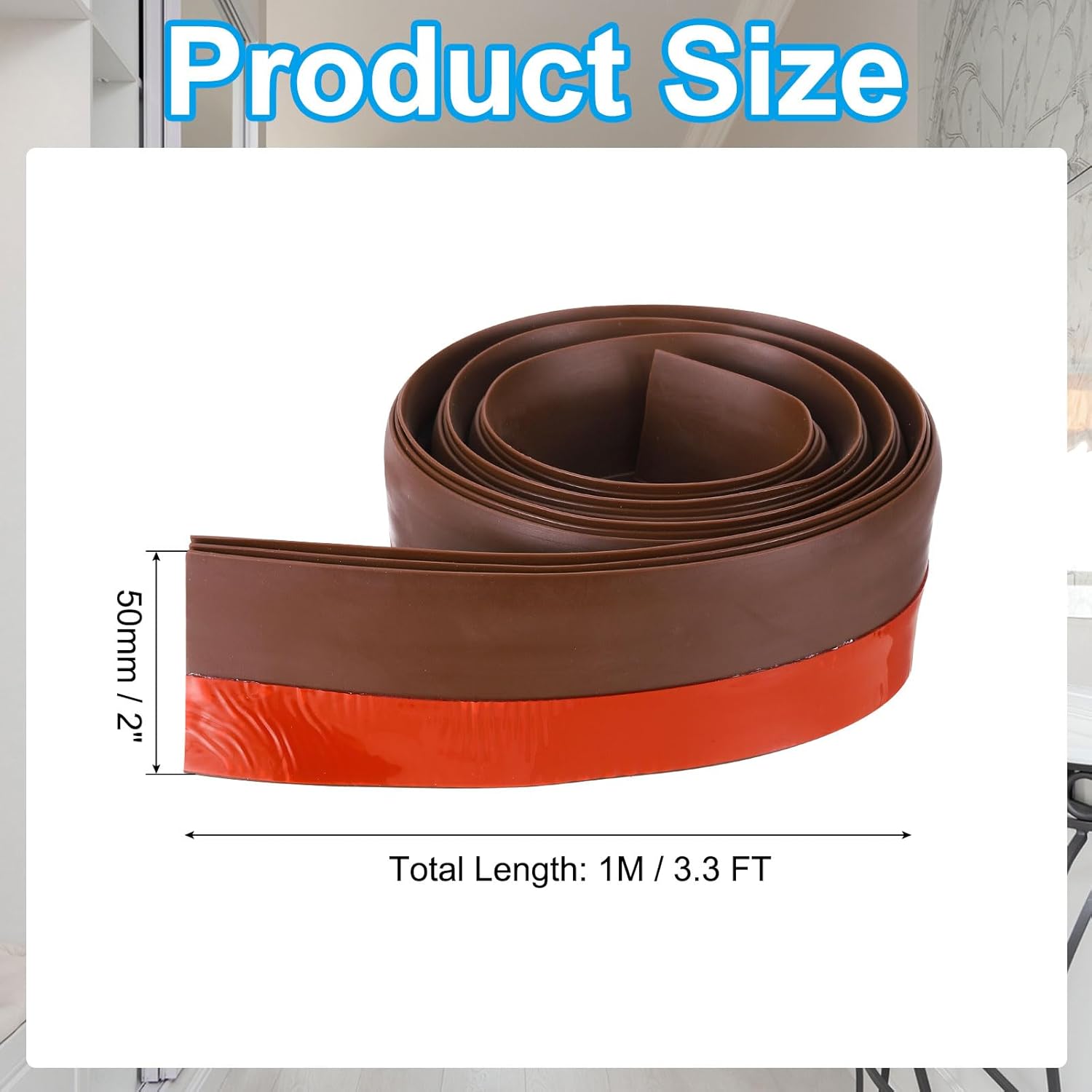 PATIKIL Door Draft Stopper 33FT Silicone Weather Seal Under Door Strip