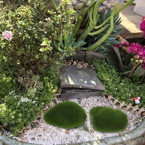 6pcs Decorative Fake Moss Balls for Home Garden Decor