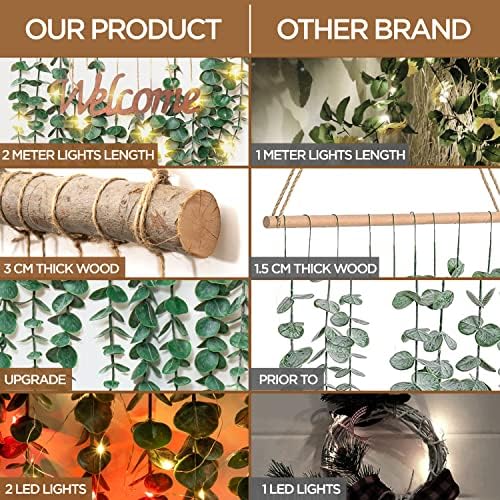 Artificial Eucalyptus Vine Wall Hanging Decor