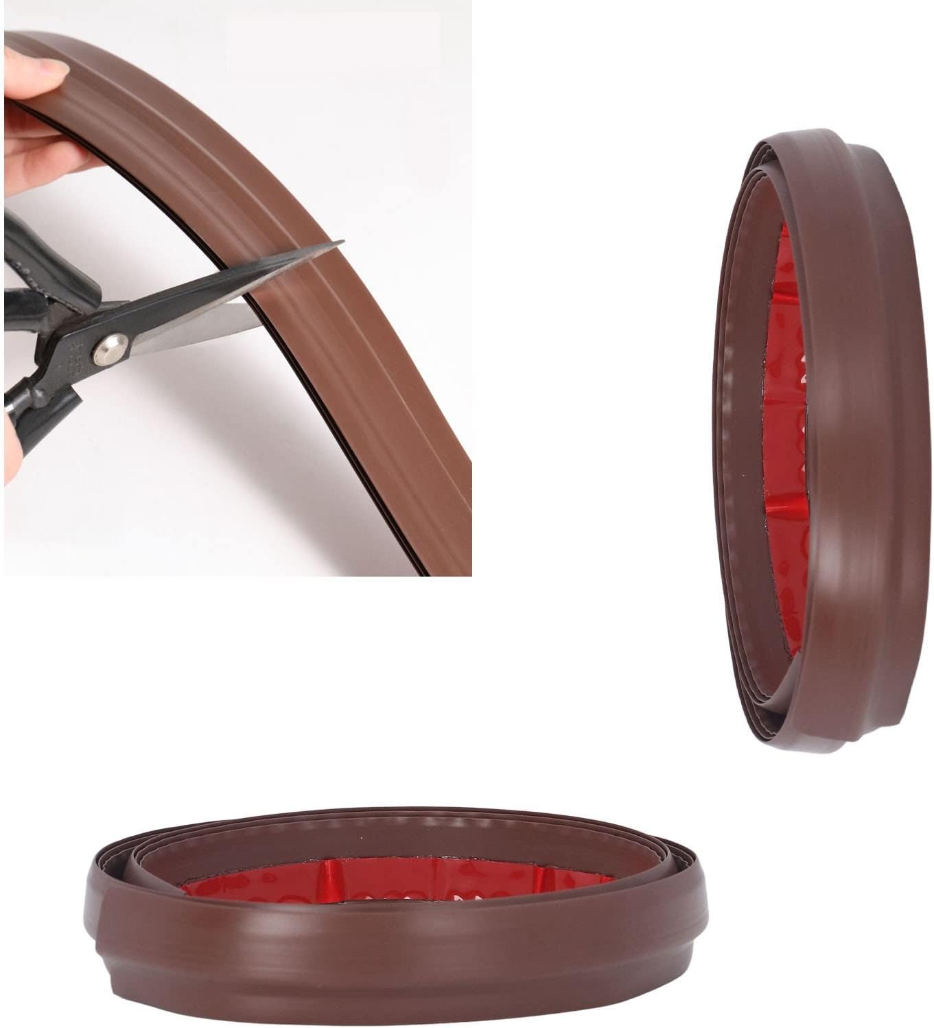 2PCS Door Draft Stopper Set 3Layer TPVC Noise Blocker for Home Office