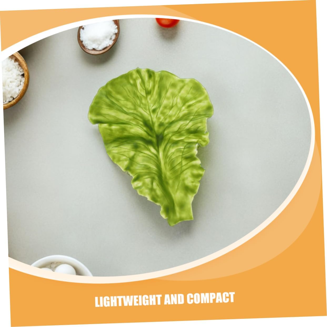 STOBAZA 6pcs Realistic Artificial Lettuce Leaves Decor