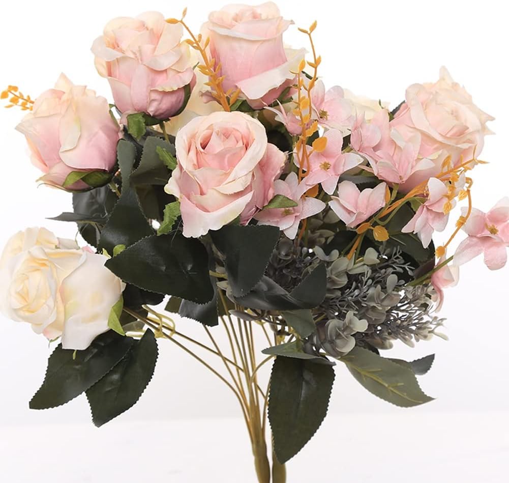 Artificial Roses with Stem for Wedding Decor and Home Use