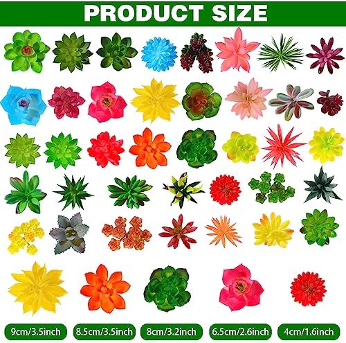 WILLBOND 38 Pcs Christmas Mini Artificial Succulents Bulk