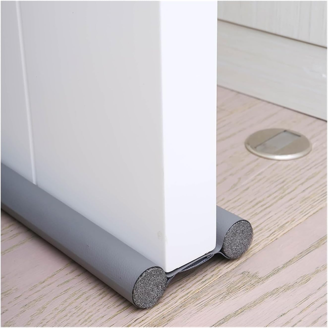 Jinghong PU Leather Door Bottom Sealing Strip Gray