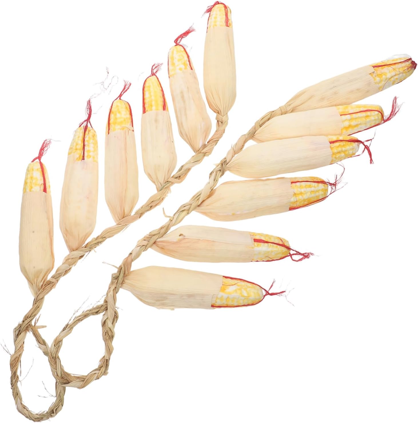 2Pcs Realistic Hanging Fake Corn Skewers Decor for Home Kitchen Garden Wall Ornament