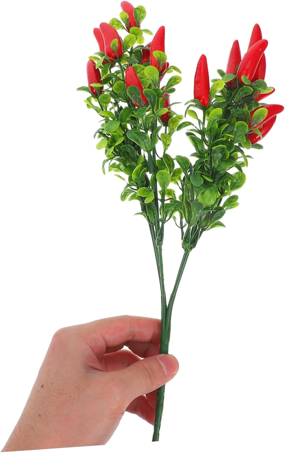 PRETYZOOM 10Pcs Artificial Red Chili Pepper Decor Bouquet