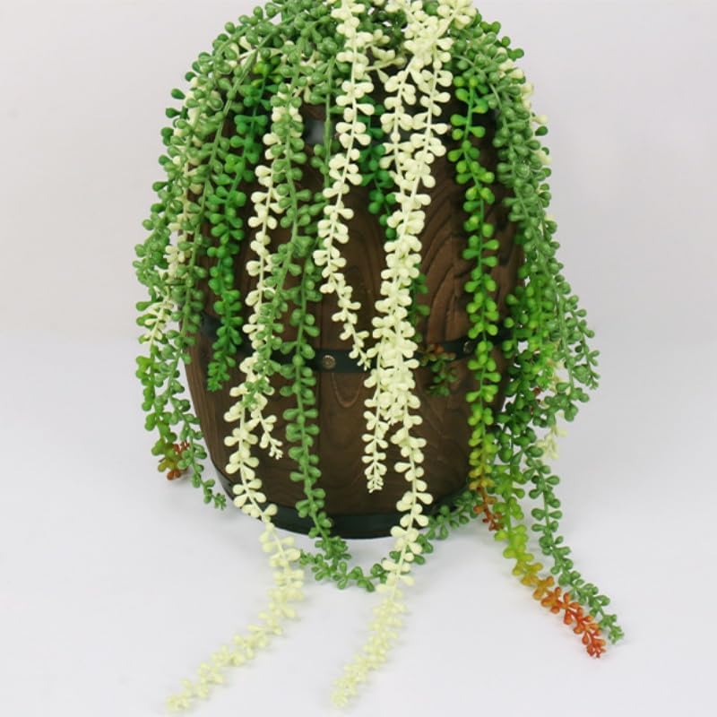 28 Inch Artificial Pearl Succulent Plants Multicolour Set of 3