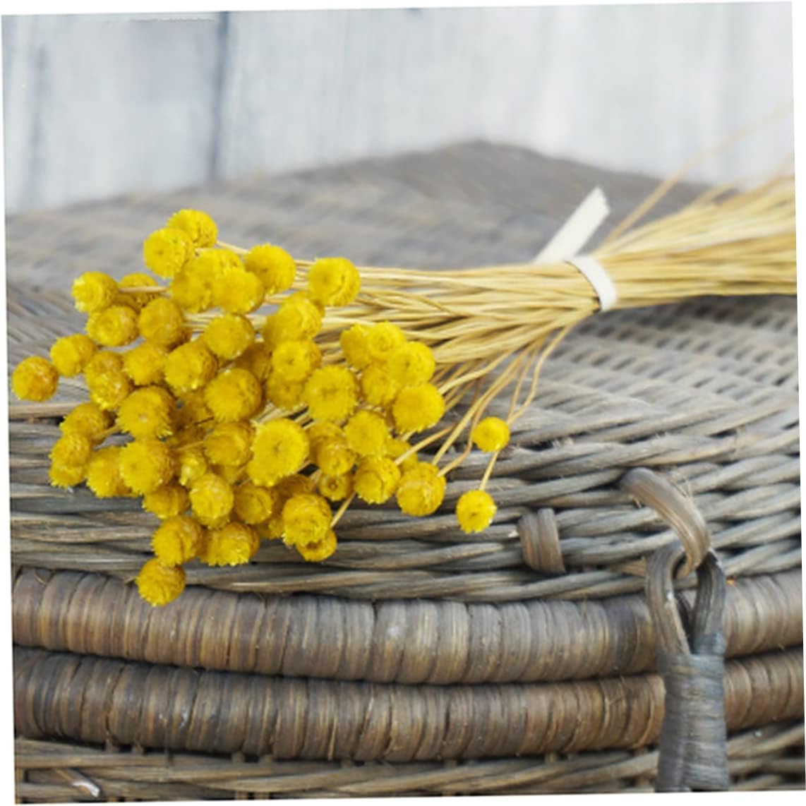 Yellow Dried Daisy Bouquet for Home Decor