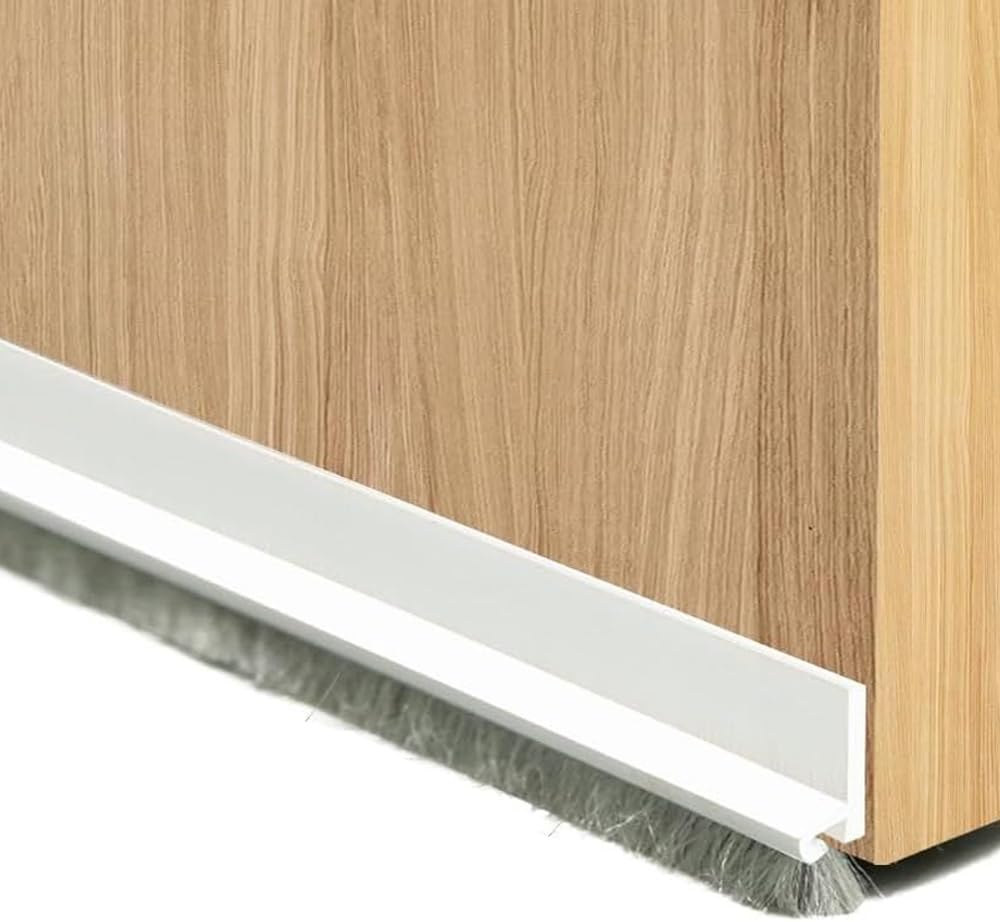 Under Door Draft Stopper with Self Adhesive Brush Seal