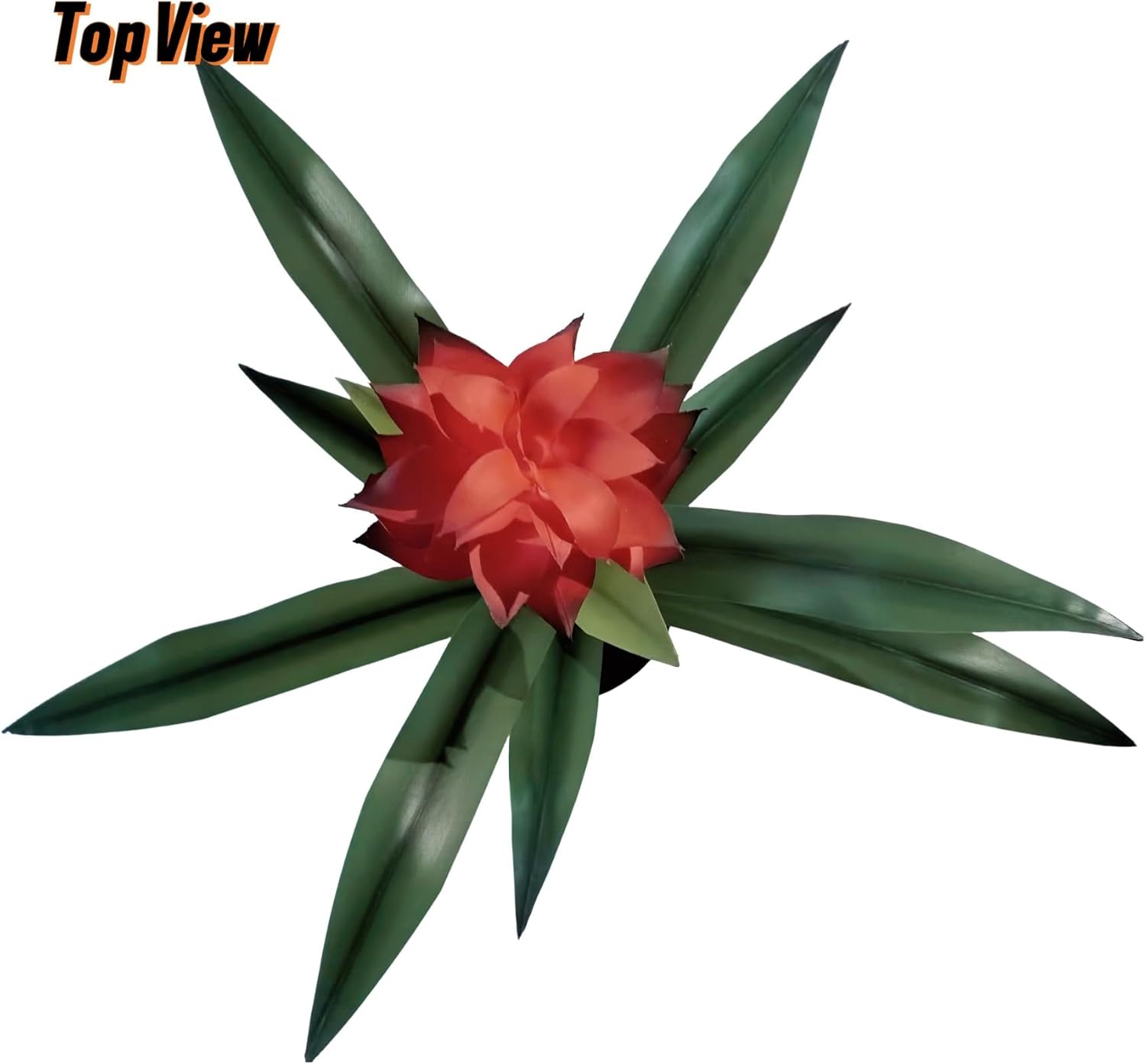 16 Inch Artificial Bromeliad Plant Red