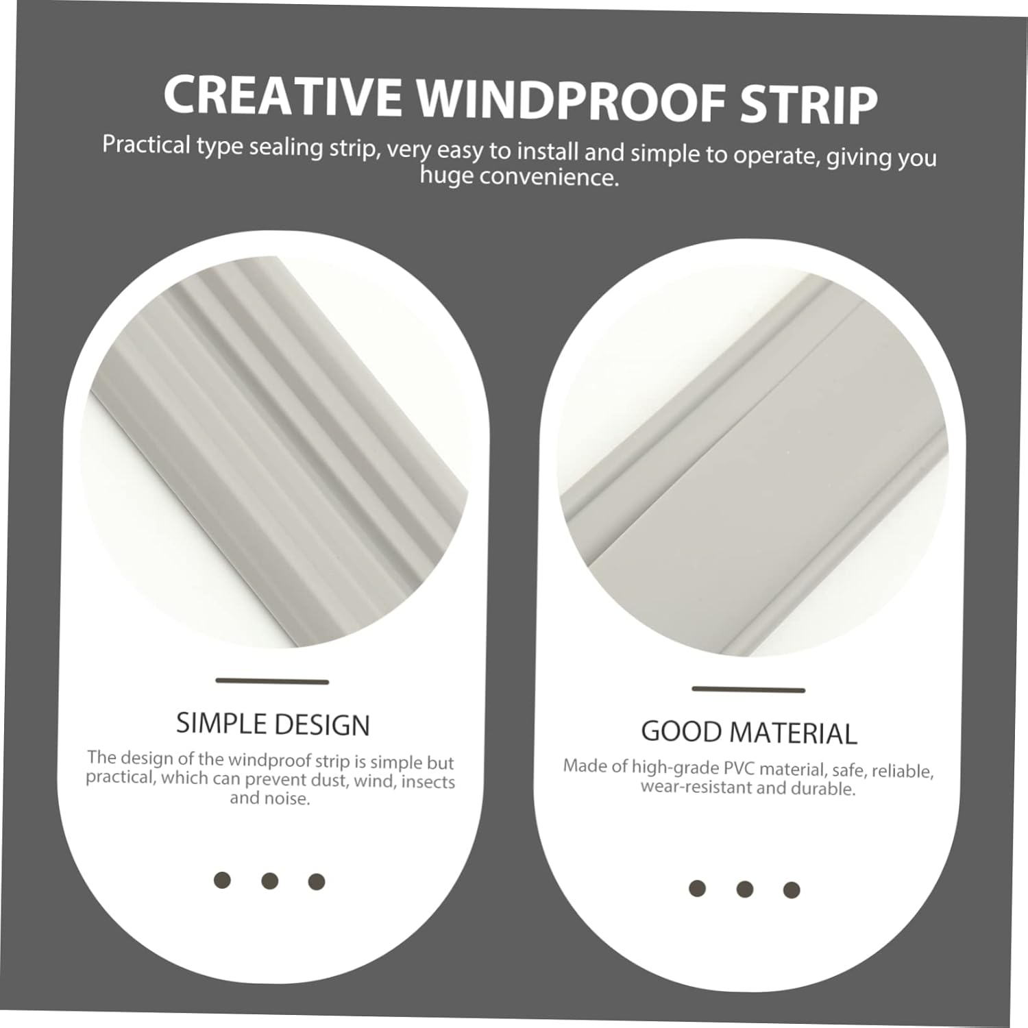 Cabilock Windproof Seal Strip for Door Bottom Soundproofing