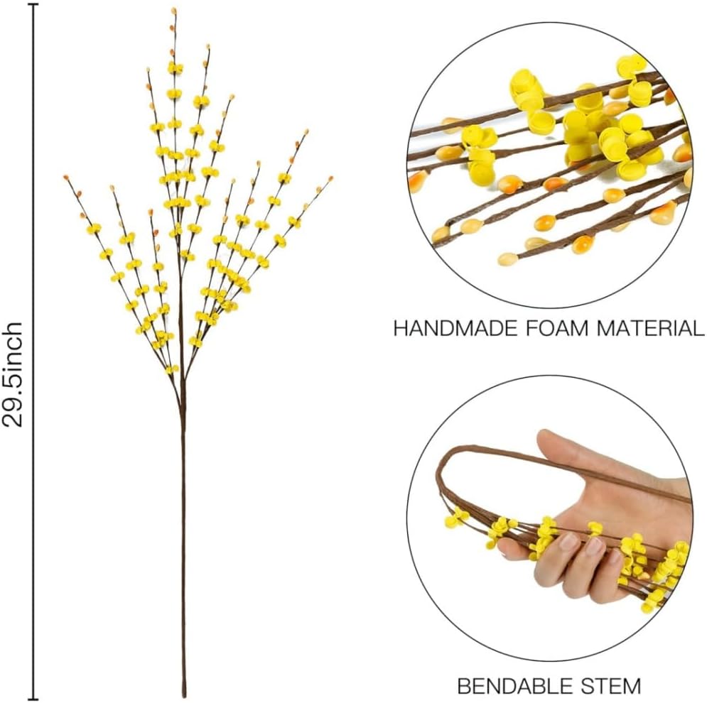 8 Pcs Long Artificial Jasmine Flowers for Wedding and Home Decor