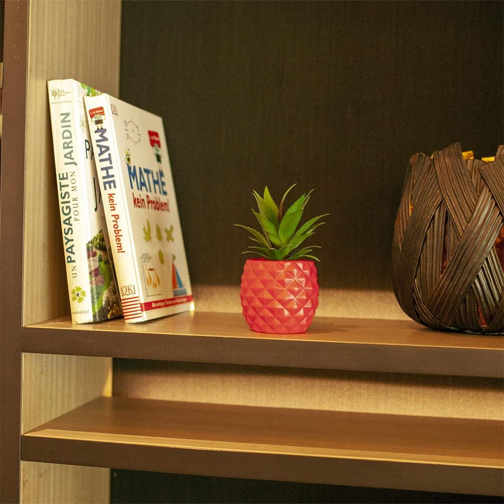 Artificial Pineapple Plant Pot Decor - Red