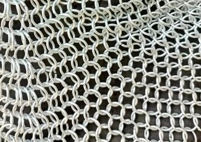 Aluminium Silver Chainmail Bra Halter 10mm