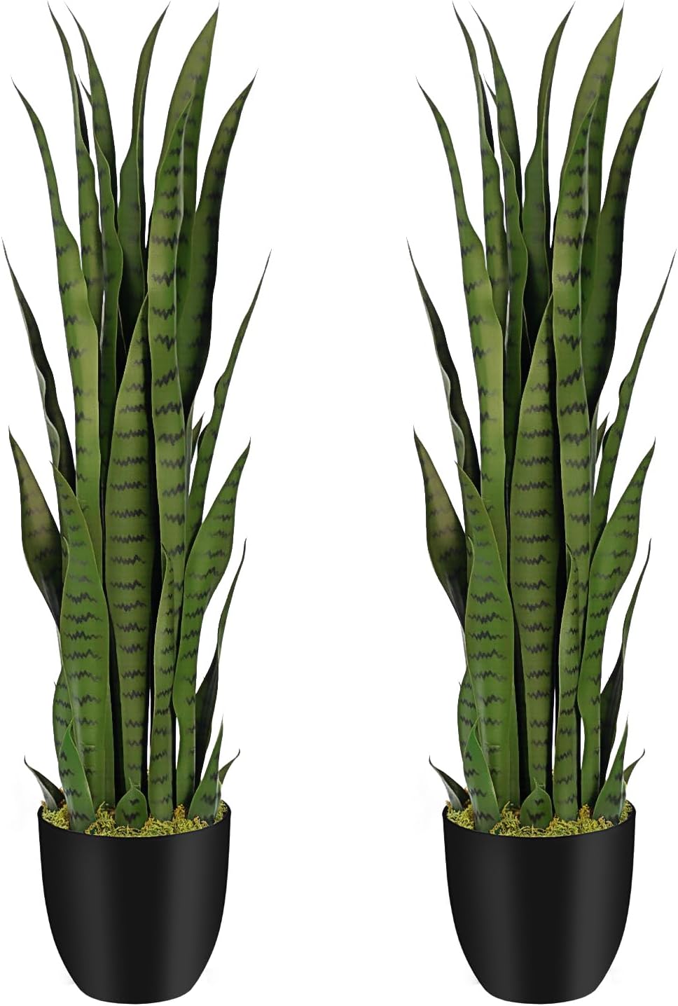3ft Artificial Snake Plant with 7in Pot 2Pcs