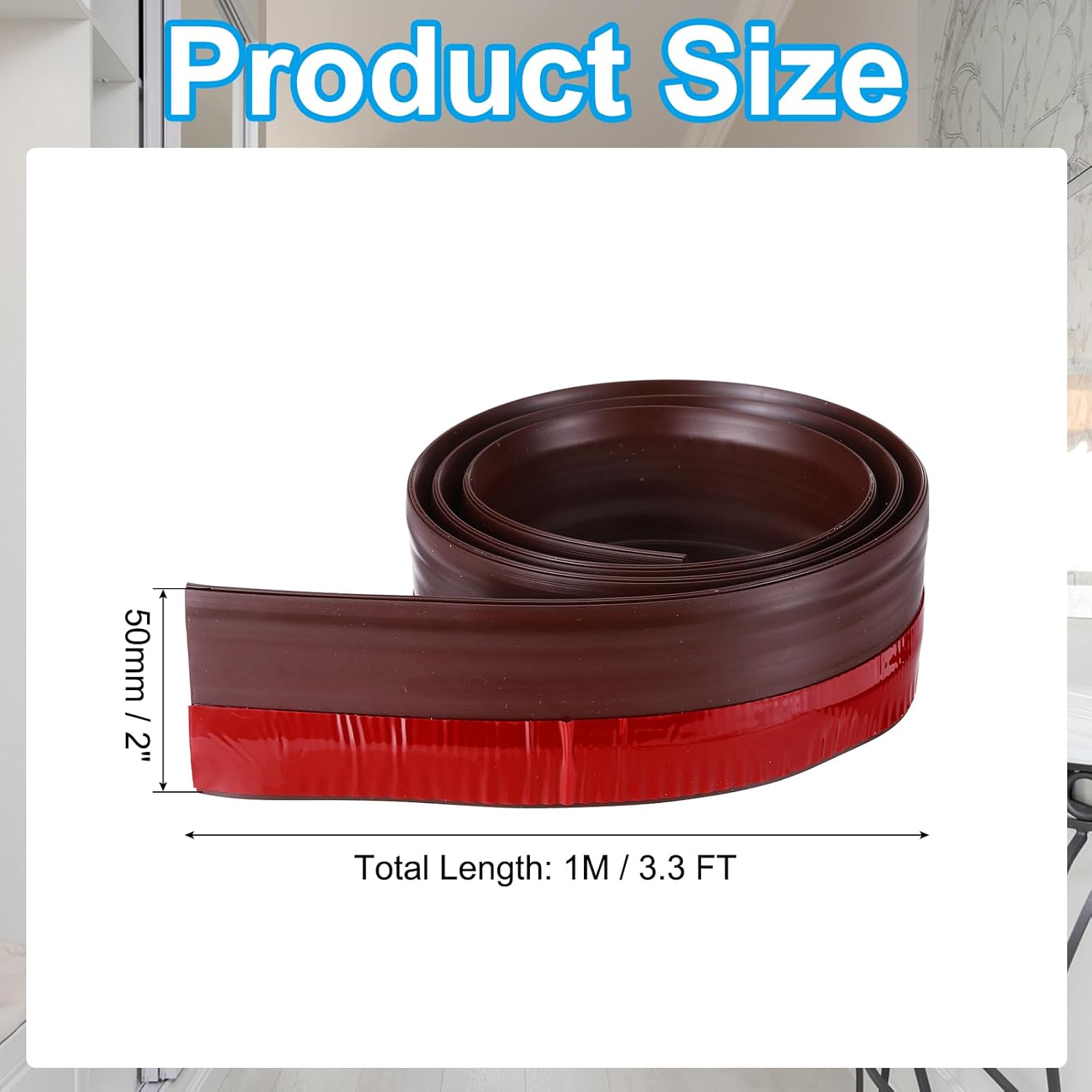 PATIKIL Door Draft Stopper 33FT Silicone Under Door Seal