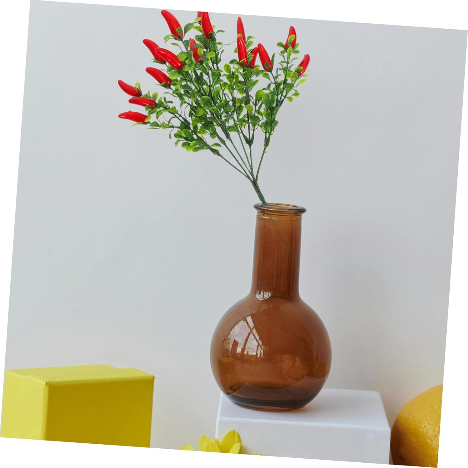 PRETYZOOM 10Pcs Artificial Red Chili Pepper Decor Bouquet