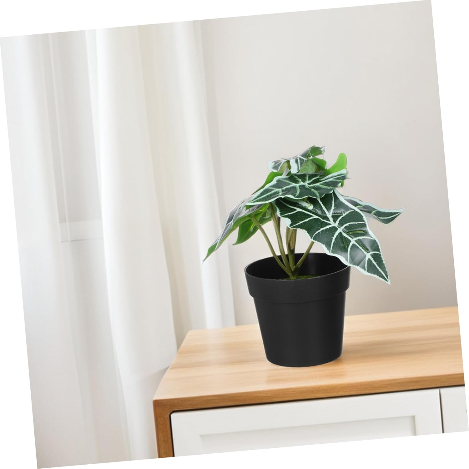 Mini Faux Greenery Plants Artificial Potted Plants for Office Desk Decoration