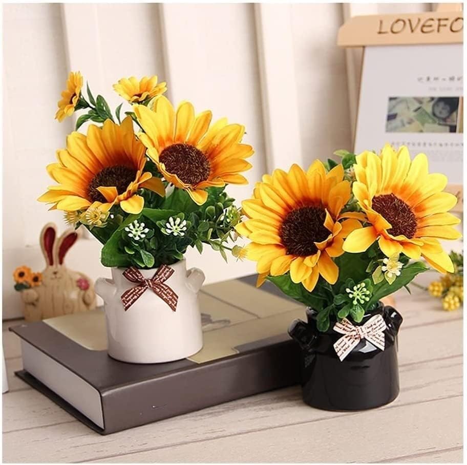 Realistic Artificial Sunflower Bouquet for Home Decor