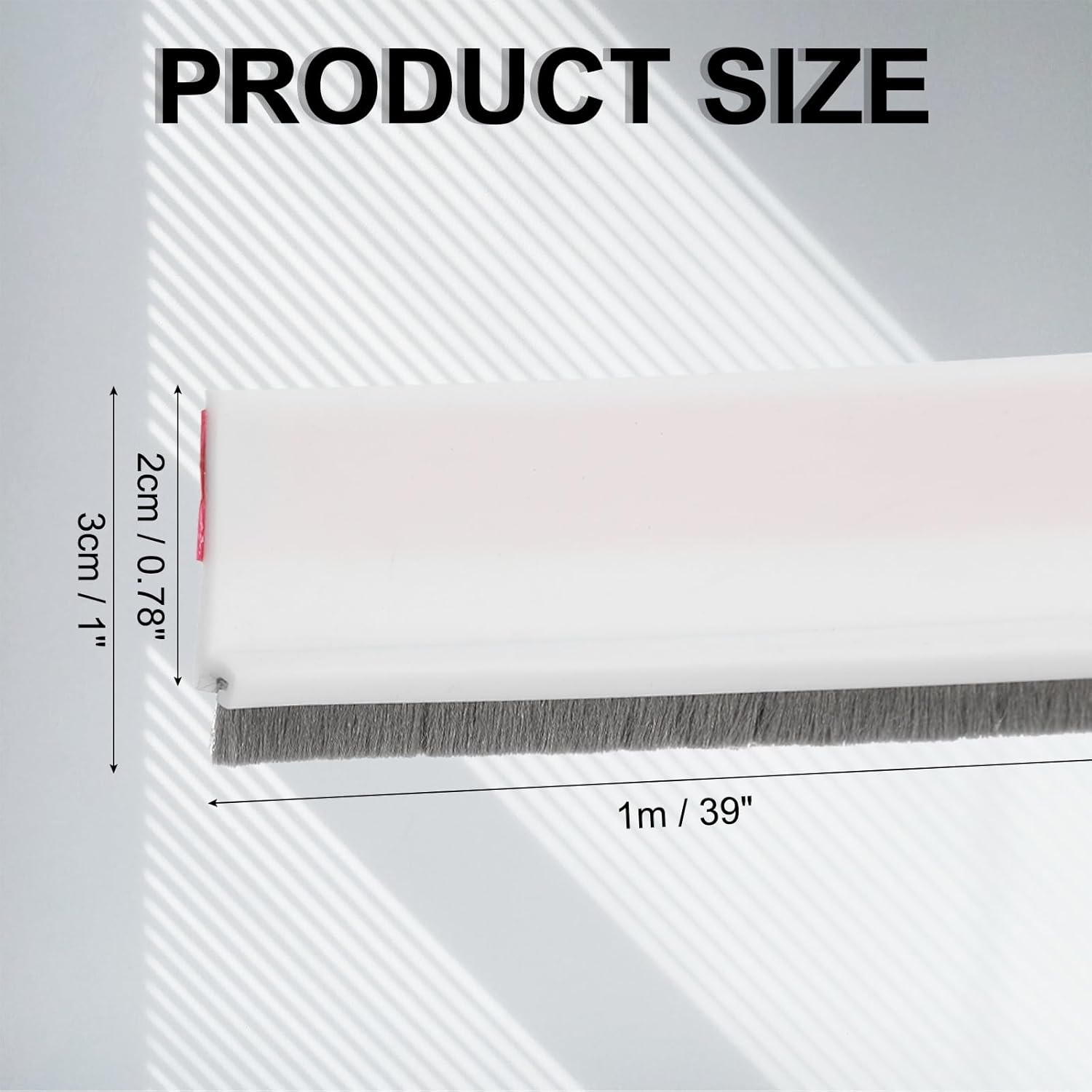Uxcell 2 Pcs Door Bottom Sweep with Adhesive Brush