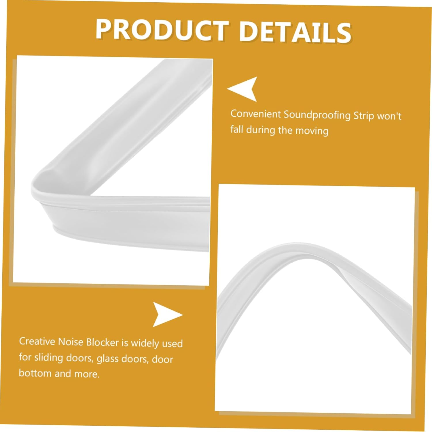 DOITOOL Creative Windproof Strip Under Door Noise Blocker Draft Stopper