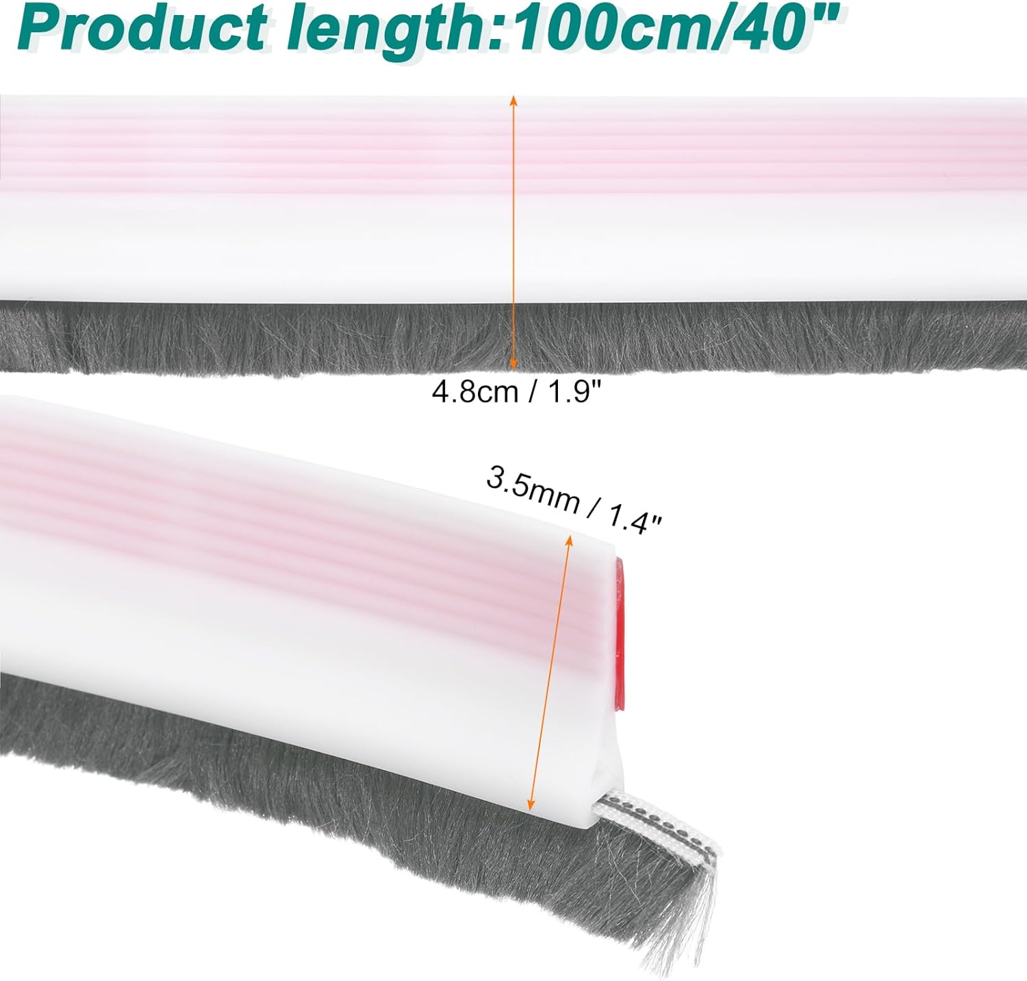 Uxcell Door Sweep Draft Stopper 40 Inch White