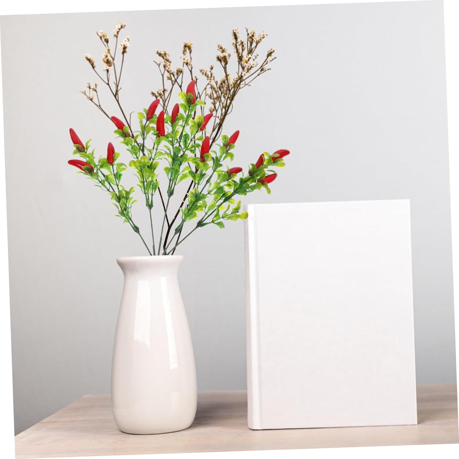 LIFKOME 3pcs Realistic Chili Pepper Decorative Artificial Plants