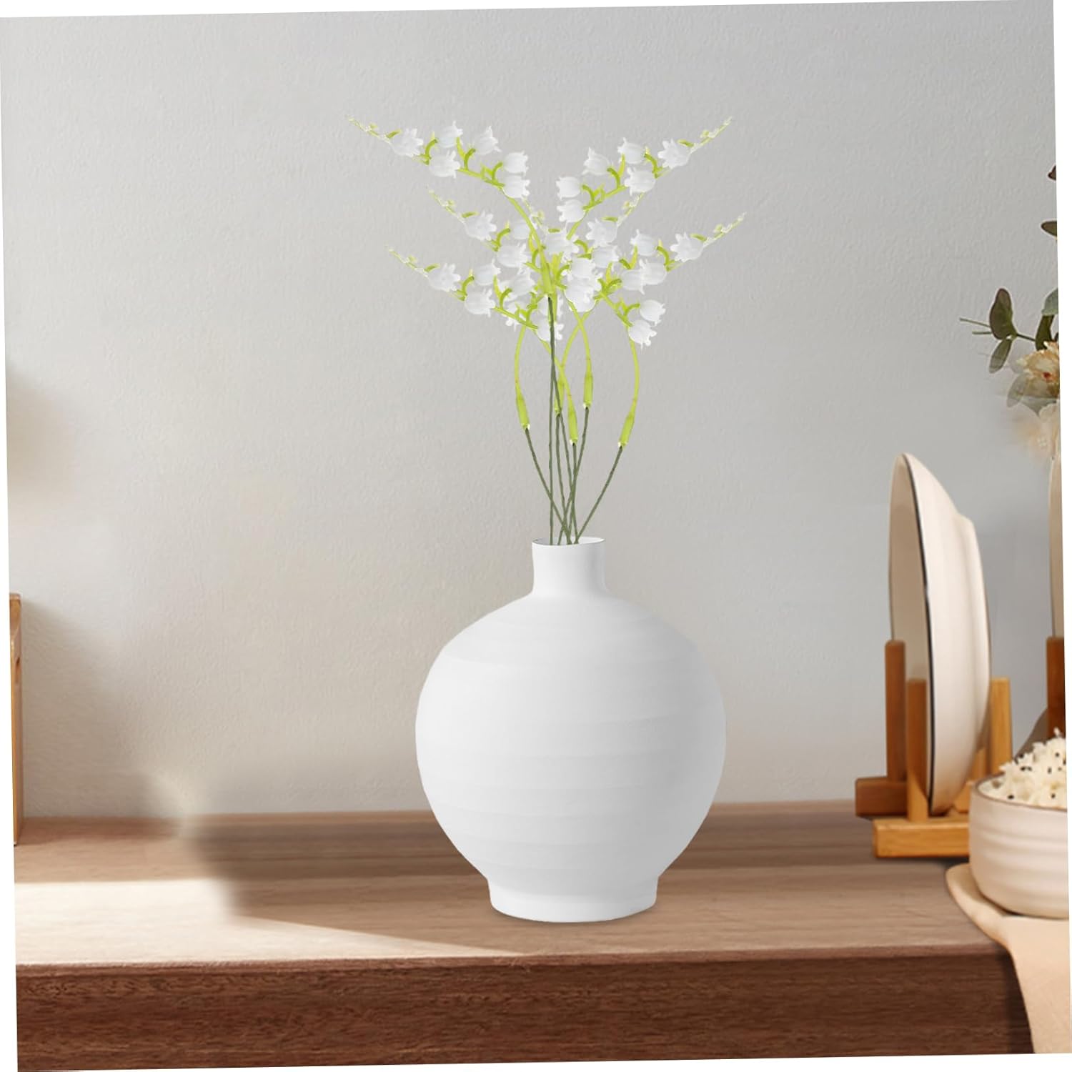 10pcs Artificial Convallaria Faux Greenery for Home Decor