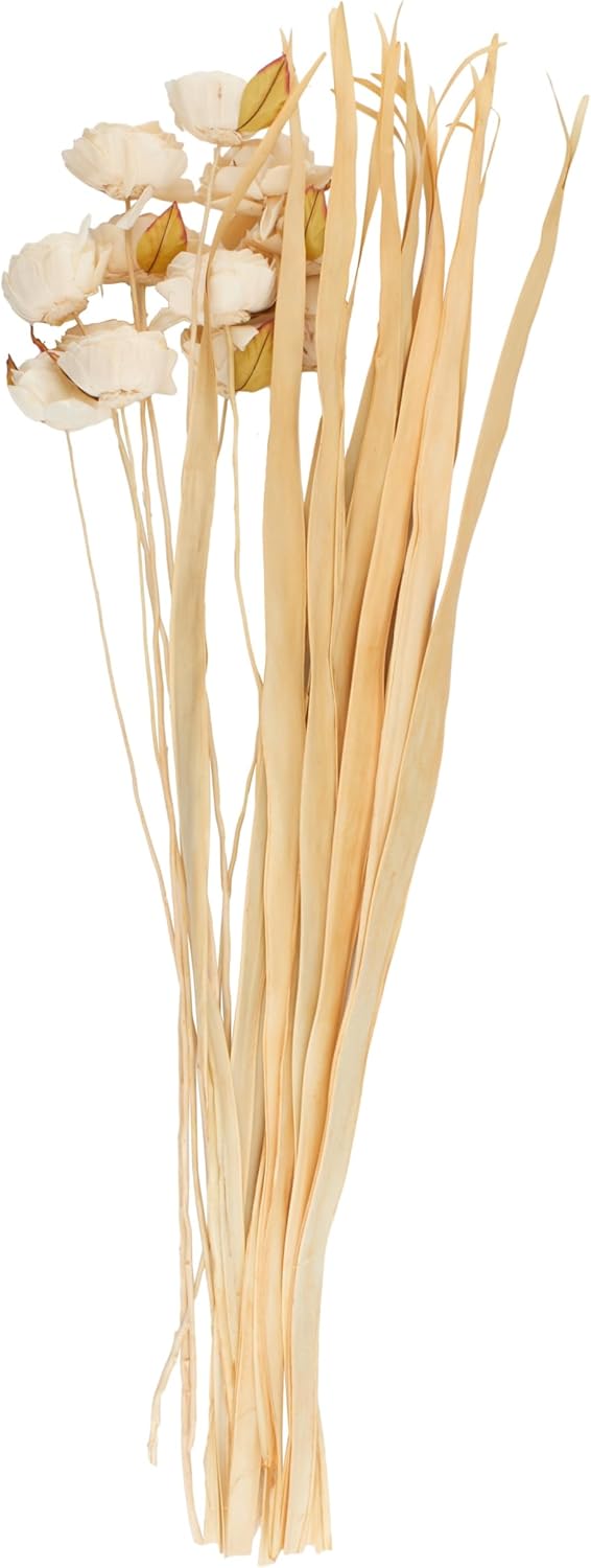 Deco 79 Dried Cream Foliage Decor 10x10x49