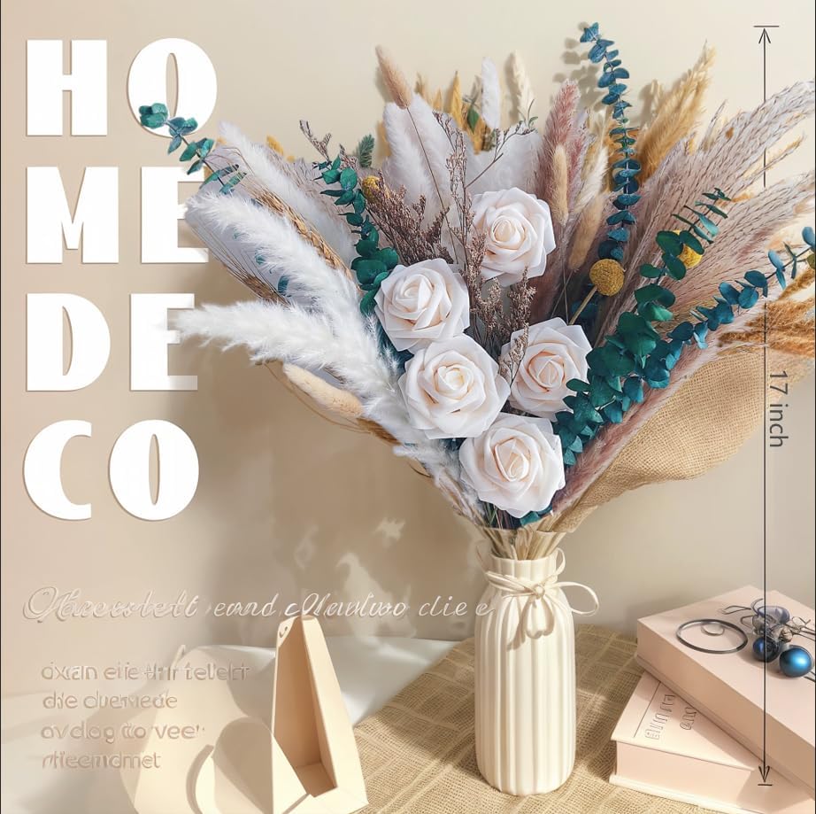 Natural Dried Flower Bouquet 80Pcs for Home Decor