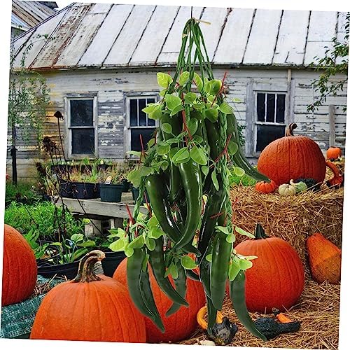 5pcs Artificial Chili Pepper Wall Hanging Decor for Kitchen and Home