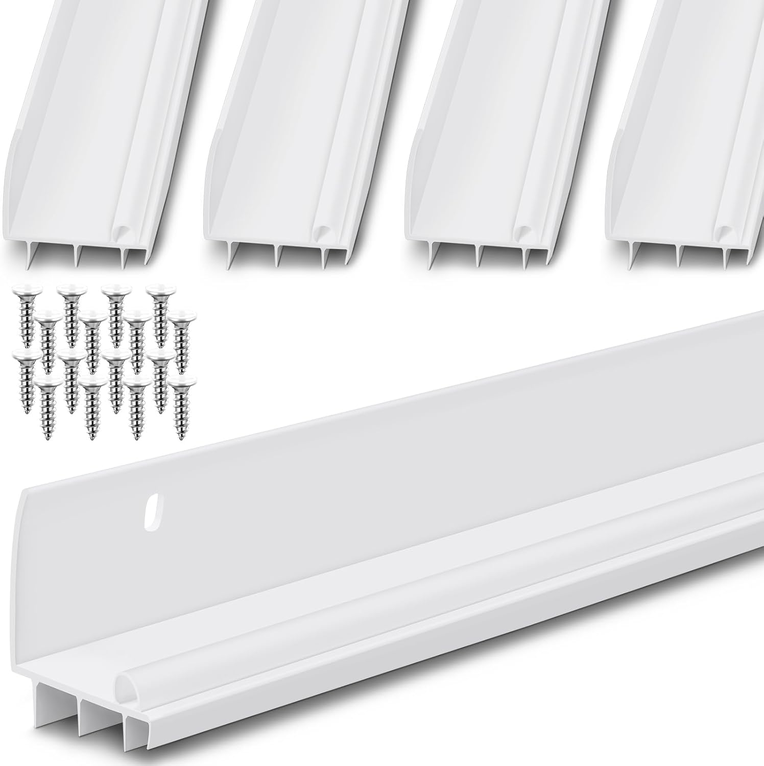 Hicarer 4 Pcs 36 Inch L Shape Door Sweep
