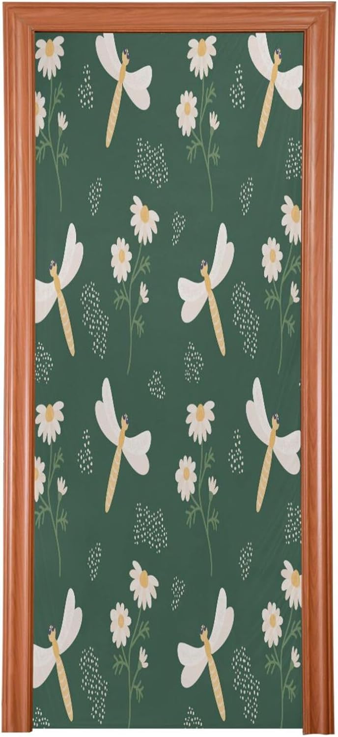 Susiyo Dragonfly Halloween Door Cover 32x79 in